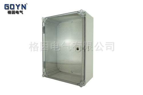 塑料配电箱400*300*160接线盒 防水箱 密封盒带锁 塑料透明ABS料