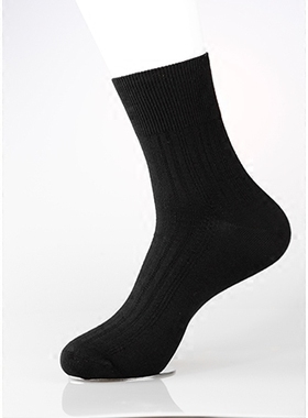 湖南绿之韵 专柜正品 竹纤维男士商务袜(线条) LE136201 抗菌防臭