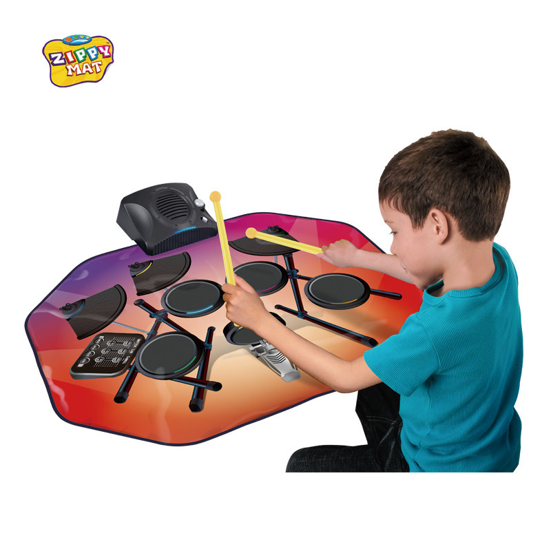 zippymat幼儿童宝宝男孩早教益智电架子鼓音乐毯爵士鼓玩具电玩毯,玩具/童车/益智/积木/模型,架子鼓,淘宝优惠券,粉丝福利购,淘宝优惠卷