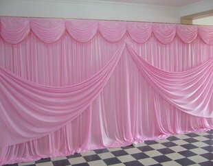 婚庆纱幔3*6 经典款背景纱幔定做舞台背景沙曼结婚礼酒店场景布置