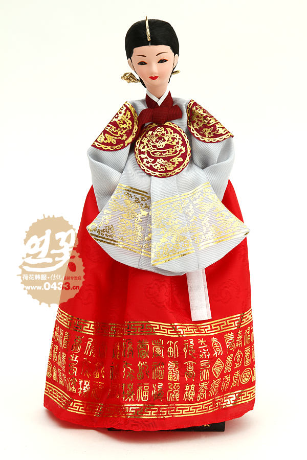 韩国原装进口王妃韩服人偶/摆设品/韩国传统工艺品/正品/H-P03357