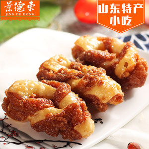 蜜三刀 零食山东淄博特产景德东红蜜食蜜三刀传统糕点点心小吃零