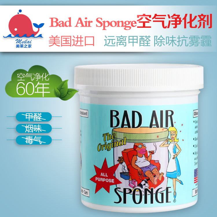 美国进口Bad Air Sponge白宫御用空气净化剂器除甲醛装修污染家庭