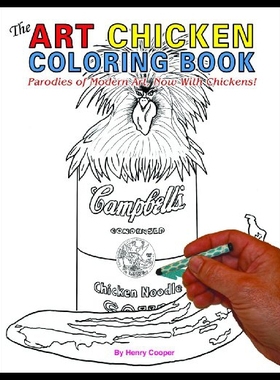 【预售】The Art Chicken Coloring Book: Parodies of Modern