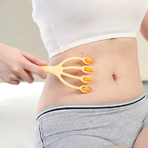 达贺DAHOC手抓四指滚轮按摩器头部梳足底穴位四肢全身适用4558