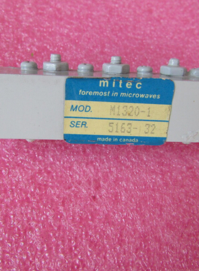 进口 MITEC M1320-1 11.9GHz SMA母 RF 射频微波同轴带通滤波器