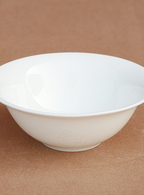 4.75英寸反唇碗 异形碗 西式碗 浅碗 唐山高档纯白色骨瓷酒店餐具