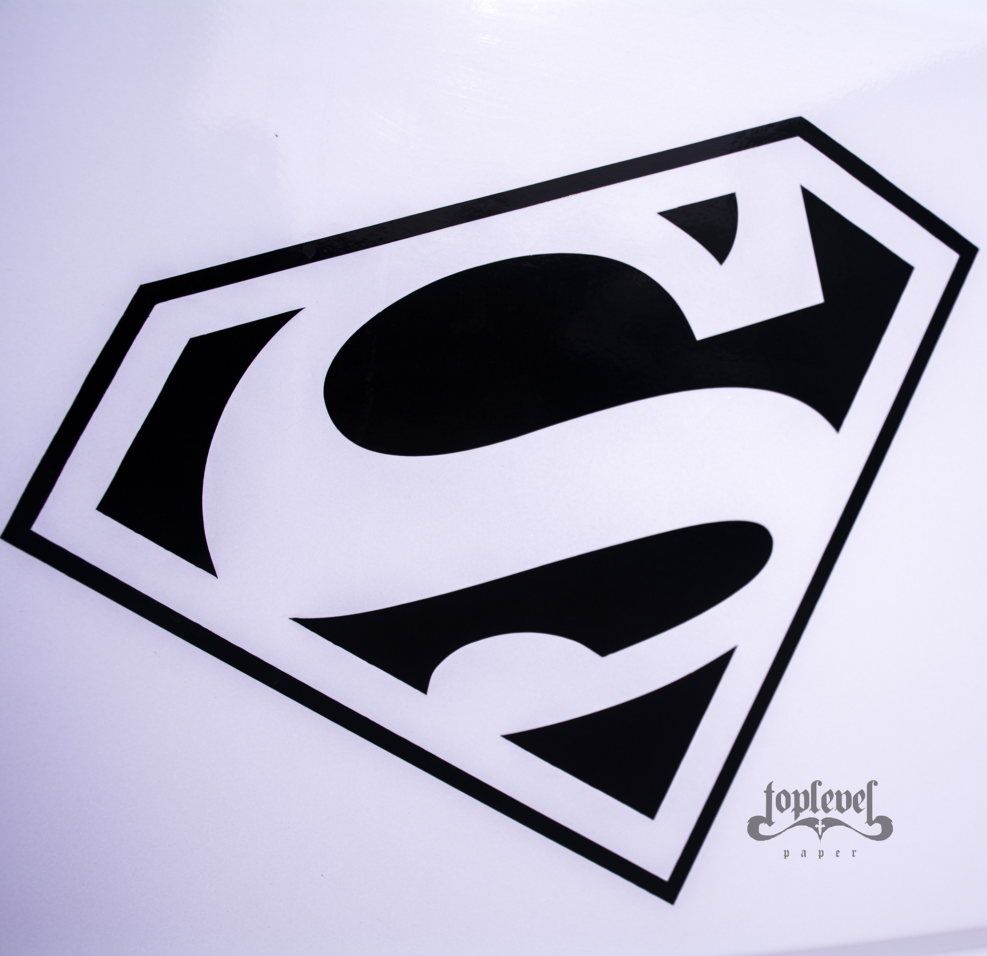 tlp镂空车贴 超人logo标志 遮瑕贴行李箱笔记本贴电脑机箱贴