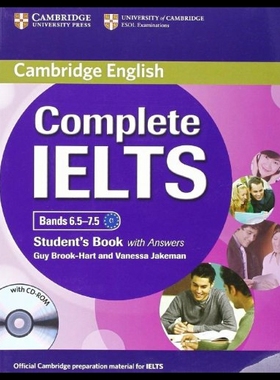 【预售】Complete Ielts Bands 6.5 7.5 Student's Book with