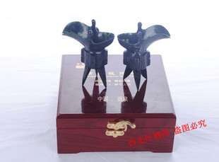 甘肃酒泉夜光杯/中号爵杯2支+精美礼盒/精品/ 产地加工实体销售