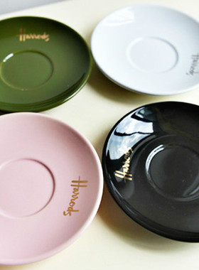 英国哈罗斯Harrods杯碟茶碟盘子圆碟壶碟咖啡甜品茶壶骨陶瓷出口