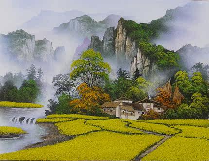 张家界沙石画纯手工砂石制作 乡土特色工艺作品各种风景风情