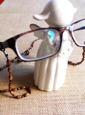 手工木珠眼镜链眼镜绳复古英伦眼镜链子老花眼镜镜挂链文艺青年款