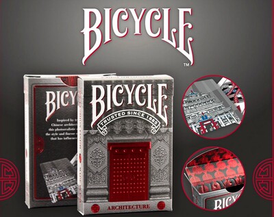 默默纸牌Bicycle Architecture deck美国原装单车建筑物扑克牌