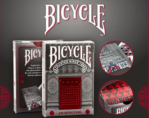 默默纸牌Bicycle Architecture deck美国原装单车建筑物扑克牌