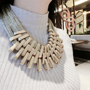 Korean fashion Joker exaggerated necklace jewelry street photography fashion Lady short chains of clavicle Korea quality women''s jewelry