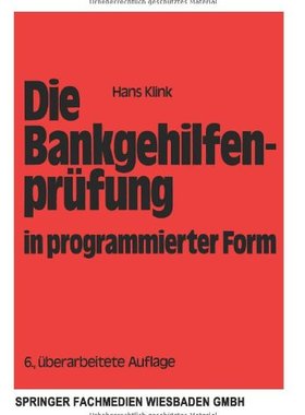 【预售】Die Bankgehilfenprufung in Programmierter Form...