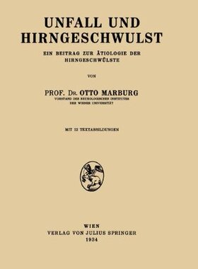 【预订】Unfall Und Hirngeschwulst: Ein Beitr...