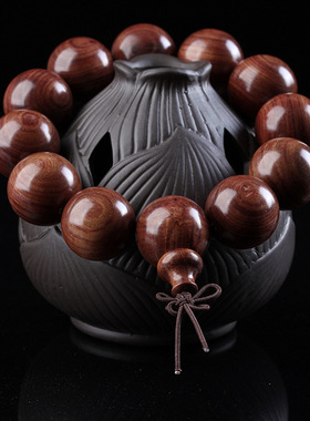 越南紫檀柳佛珠手串黄花梨文玩