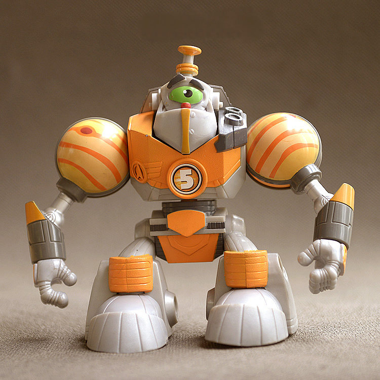 宅客模玩 美国正版超级星球机器人公仔摆件 20cm 实心塑料 威武