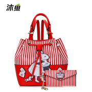 Ms Mu fish 2015 winter new style shoulder bags backpack School of Japanese and Korean handbag style DrawString bag surge