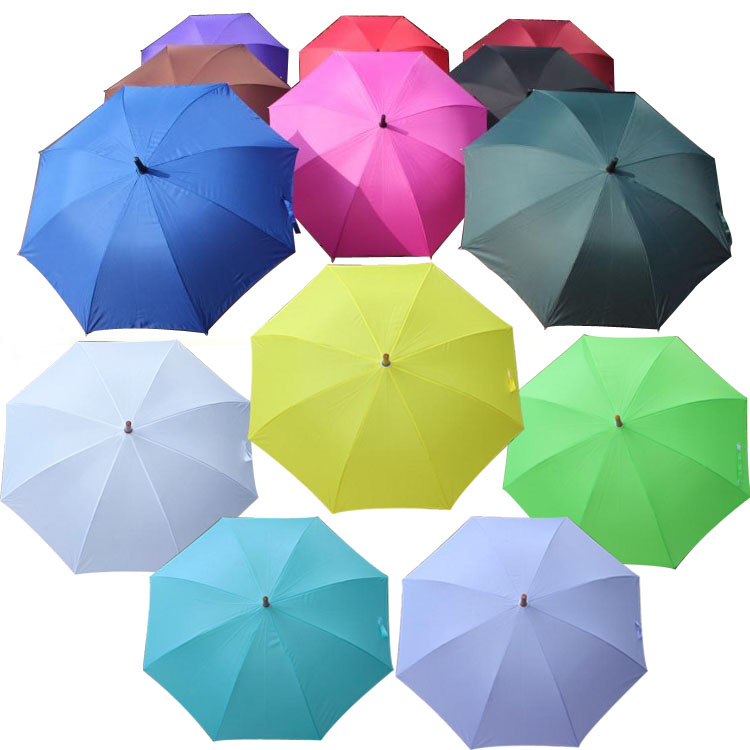 雨伞长柄广告伞定制logo印字礼品成人商务超强防紫外线晴雨伞纯色