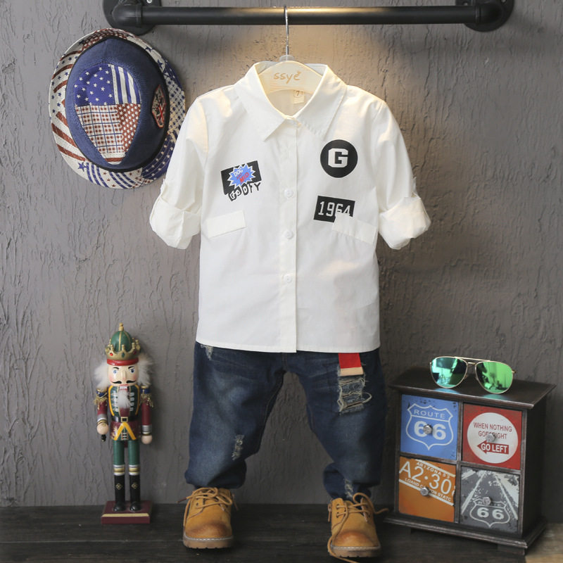 Chemise garcon à manche longue - Ref 2075916 Image 1