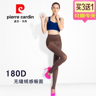 皮尔卡丹180D无缝缎面苹果臀丝袜性感中厚连裤 袜肉肤色袜子37025