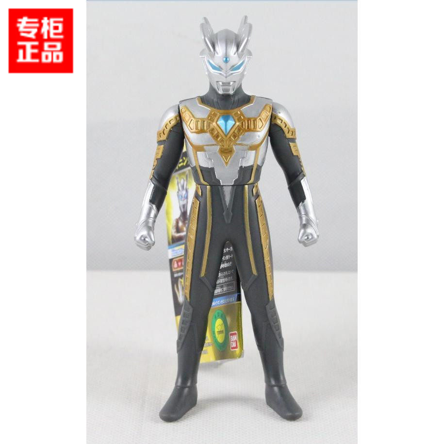 正版万代bandai奥特曼玩具 500 光辉 闪耀 赛罗 黑暗赛罗软胶人偶