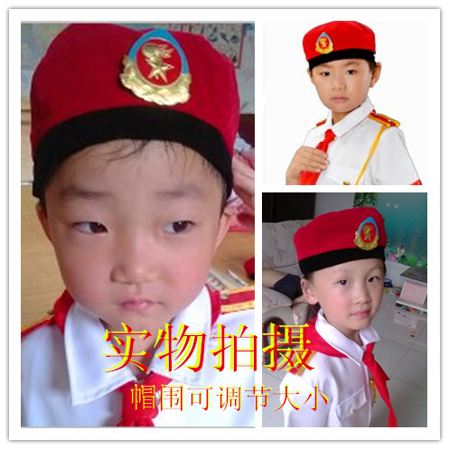 成人/学生/幼儿园儿童男女红色表演服帽子/鼓号手演出贝蕾帽 新款