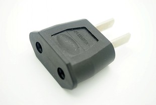 欧规转国标插头 圆头转扁头 电源转换器 125/250V 6A JHD-9622