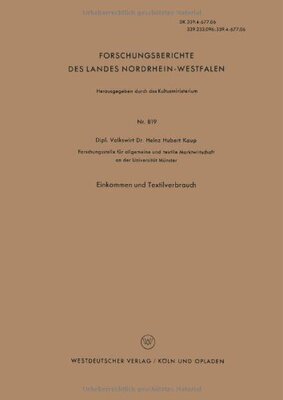 【预售】Einkommen Und Textilverbrauch