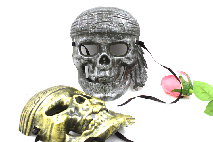 0717 复古骷髅头面具 夜场酒吧迪吧派对 万圣节化妆舞会面具