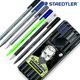 德国STAEDTLER施德楼34SB6B书写套装 勾线圆珠荧光纤维 6支笔