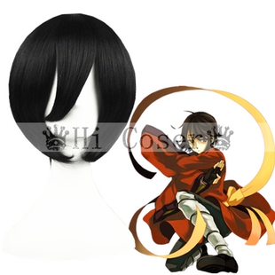 Hicoser赛巴斯/港仔/朽木露琪亚/MSN35cm黑色 cosplay假发001A