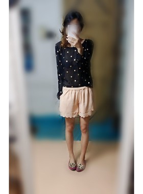 亏清买一送一des petits hauts美伦美奂~镶满星星~复古长袖衬衣