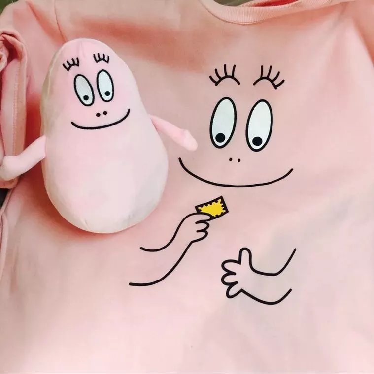 法国barbapapa巴巴爸爸宝宝玩偶