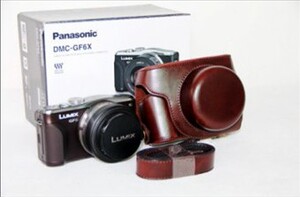 松下GF3gf5 GF2 1专用皮套X14-42电动头相机包(14定焦镜头)相机套