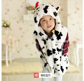 厂家直销卡通动物马甲鲨鱼棉马甲奶牛背心小马棉背心表演用品