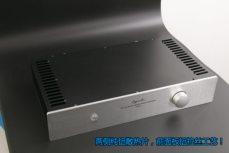 A4308两侧外带散热器发烧级甲类功放机箱 430*238*80