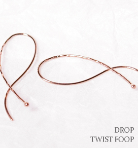 新款日本代购饰品S形波浪交叉耳线18K黄金白金玫瑰金耳饰耳环女