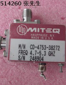 MITEQ CD-4753-38272 4.7-5.3GHz 20dB SMA 双向耦合器 带检波器