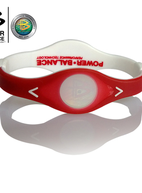 POWER BALANCE 霸能 能量平衡公司 手环 比赛日手环 红白双色手环