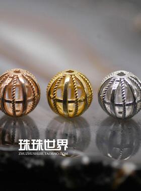 纯银镀金散珠手工配饰