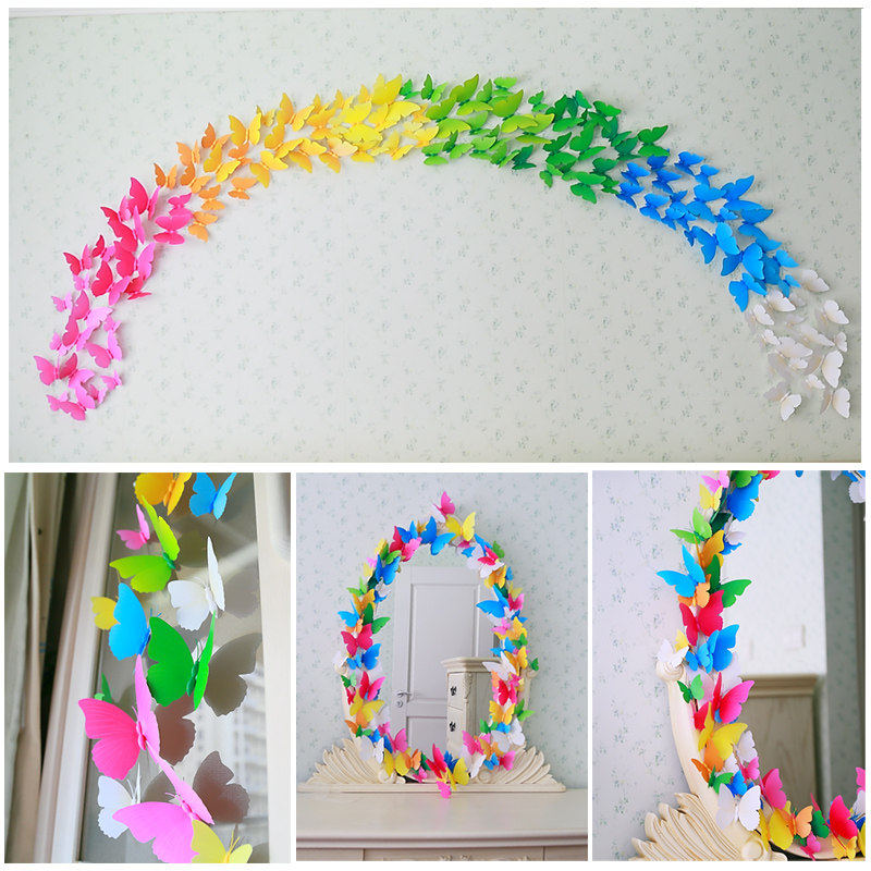 Spring Festival originality colour three-dimensional simulation butterfly Wall stickers Refrigerator sticker curtain Home Furnishing Magnetic stickers metope ornamentin the Home accessories , Stickers , Other Stickers  category - from Buy2taobao.com to provide professional Taobao agent buy service