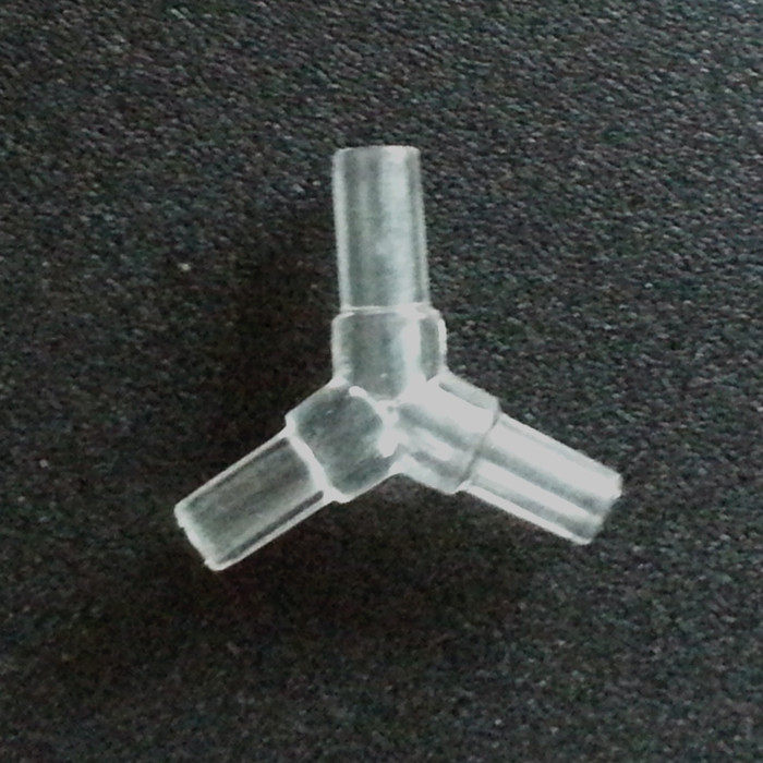 水族箱氧气泵增氧机用 高级精致透明气管三通 y型三通 4mm