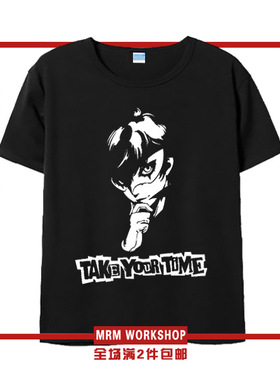 PS4游戏女神异闻录persona5系列龙司同款日系动漫周边T恤短袖