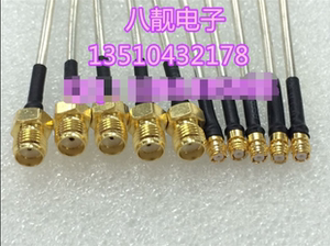 射频SMP/SMA-KK半钢RG402微波跳线代替品SMP母头转SMA母h50欧馈线