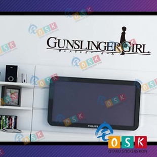 神枪少女 GUNSLINGER GIRL logo标志 墙贴 动漫游戏周边 痛车贴纸