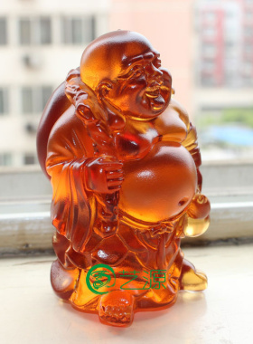 琉璃赐福镇宅保平安结缘弥勒佛像